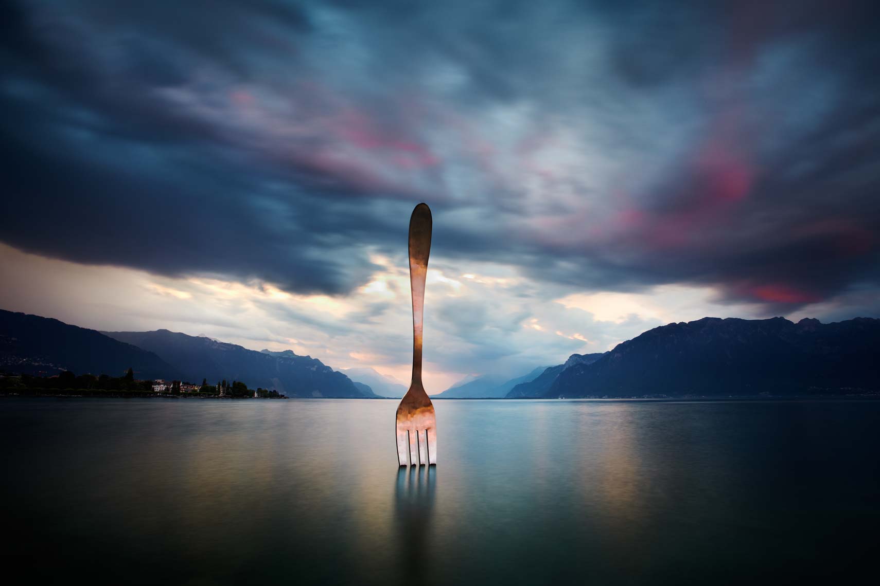 Vevey, Lake Geneva, Switzerland